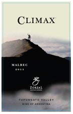 Zorzal Vineyard & Winery Climax Malbec 2011